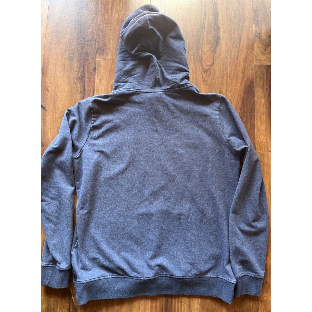 Patagonia Men's XL Blue Hoodie Sweatshirt with Bear Graphic Organic Cotton - Picture 4 of 9
